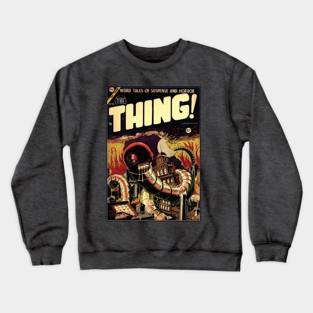 Thing!  City Worm Crewneck Sweatshirt by lordcoyote